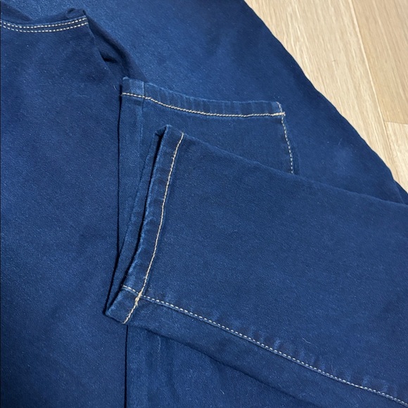 CURVE APPEAL (22W) High-Rise Minimalist Jegging Dark Wash Stretch Ankle Cropped - Picture 9 of 11